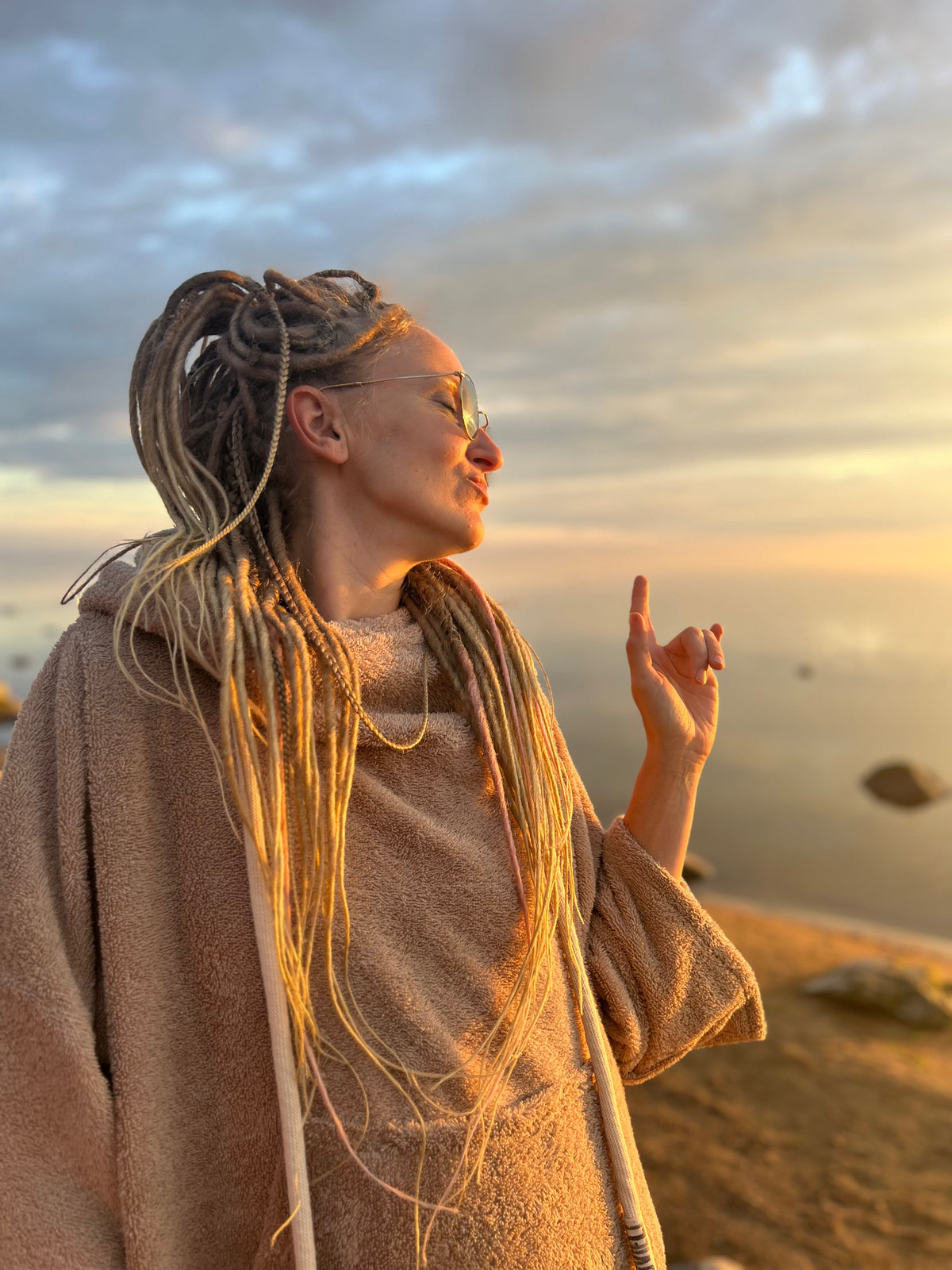 Poncho unisex | BEIGE