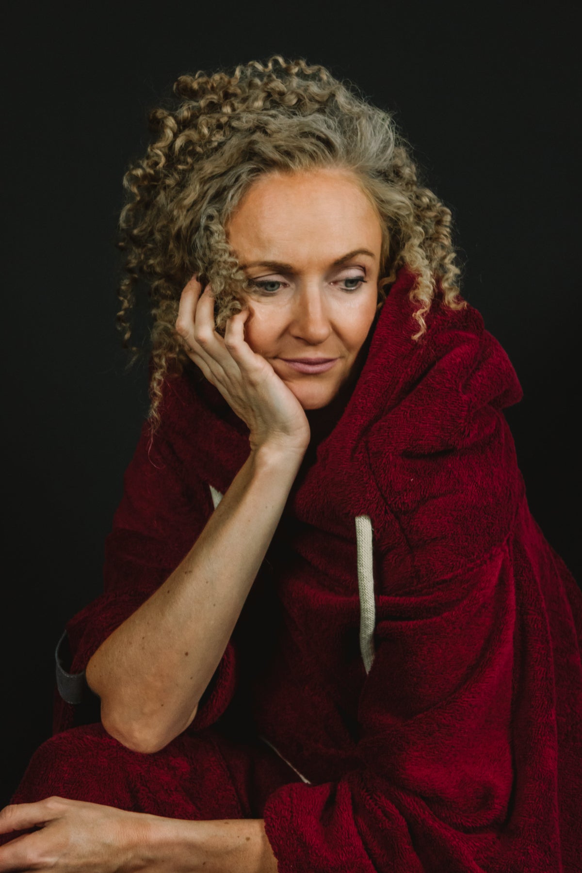 Poncho unisex |  BURGUNDY